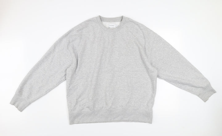 Topman Men's Grey Crew Neck Pullover Sweatshirt Size M Regular Fit