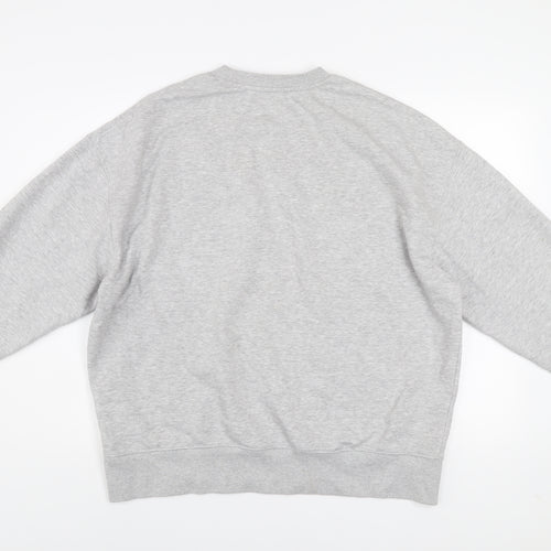 Topman Men's Grey Crew Neck Pullover Sweatshirt Size M Regular Fit