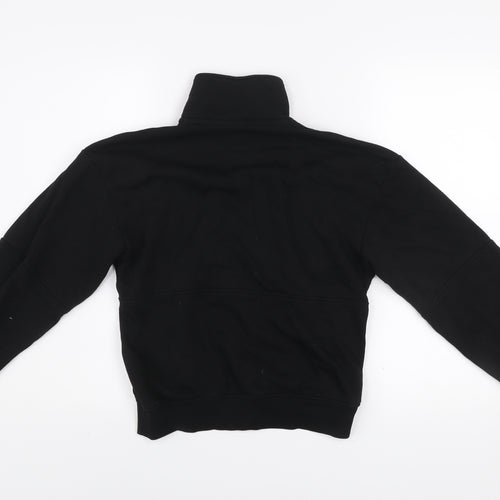 H&M Divided Women’s Black 1/2 Zip High Neck Pullover Sweatshirt XXS