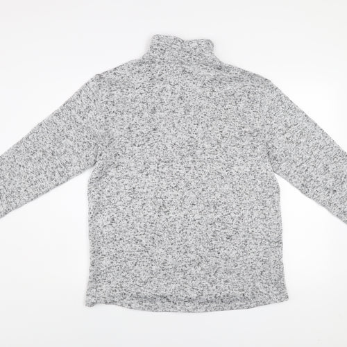 Atlas For Men Grey Fleece 1/4 Zip Pullover Sweatshirt Size M