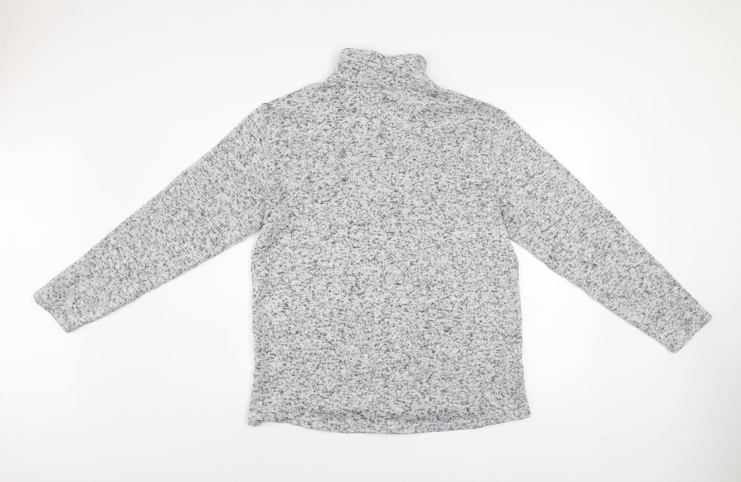 Atlas For Men Grey Fleece 1/4 Zip Pullover Sweatshirt Size M