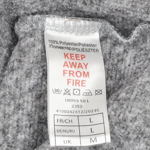 Atlas For Men Grey Fleece 1/4 Zip Pullover Sweatshirt Size M