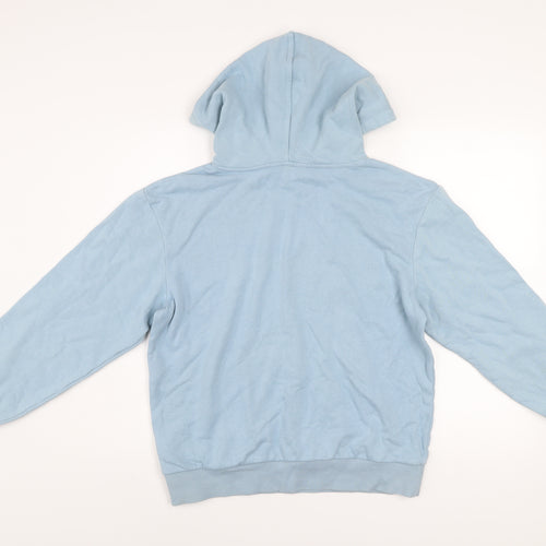 Marks and Spencer Women Blue Pullover Hoodie Small Cotton Blend