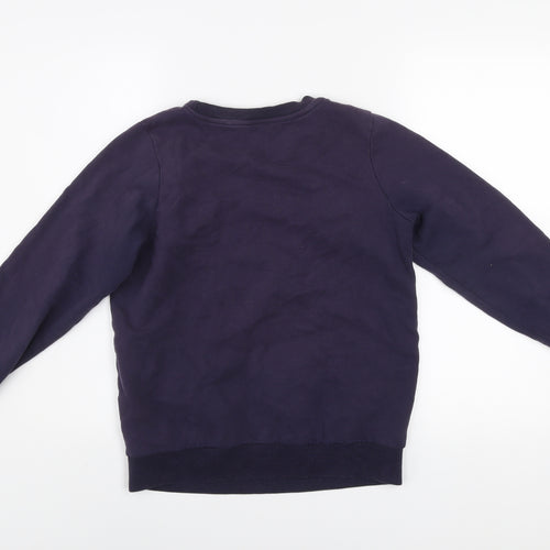 Next Women Navy Blue Newquay 1982 Pullover Sweatshirt XS Cotton Blend