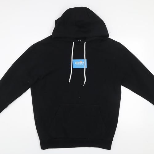 Ellesse Men's Black Pullover Hoodie Size M Regular Fit Sweatshirt