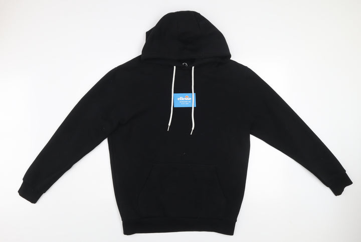 Ellesse Men's Black Pullover Hoodie Size M Regular Fit Sweatshirt