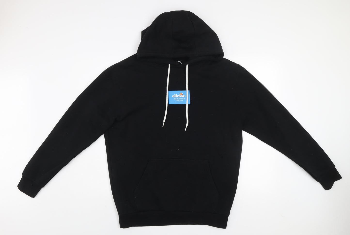 Ellesse Men's Black Pullover Hoodie Size M Regular Fit Sweatshirt
