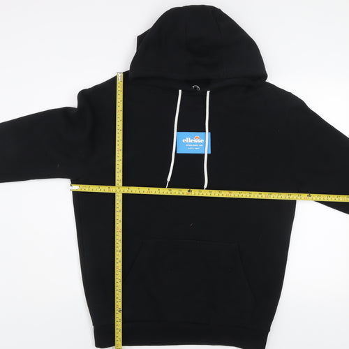 Ellesse Men's Black Pullover Hoodie Size M Regular Fit Sweatshirt