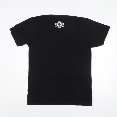 Soulstar Men's Black SWAG MERA DESI Graphic Print T-Shirt Medium