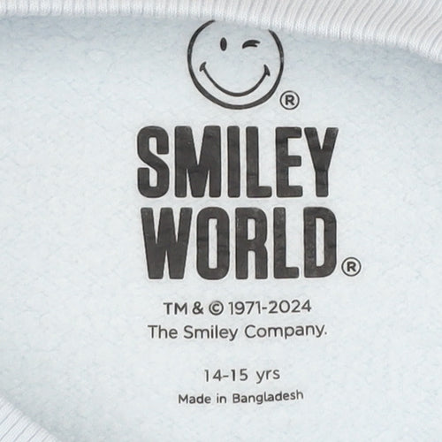 Marks and Spencer Girls Multicoloured SmileyWorld Pullover Sweatshirt 14-15 Years