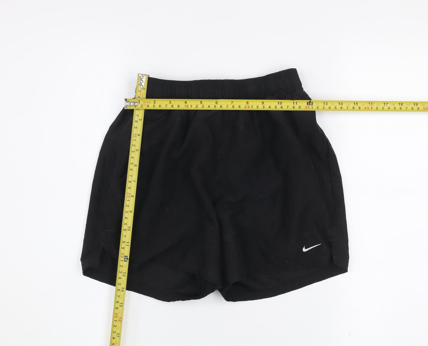Nike Womens Black Small Polyester Running Shorts
