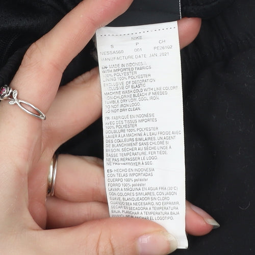 Nike Womens Black Small Polyester Running Shorts