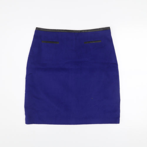 Marks and Spencer Women Blue Size 12 Pencil Skirt