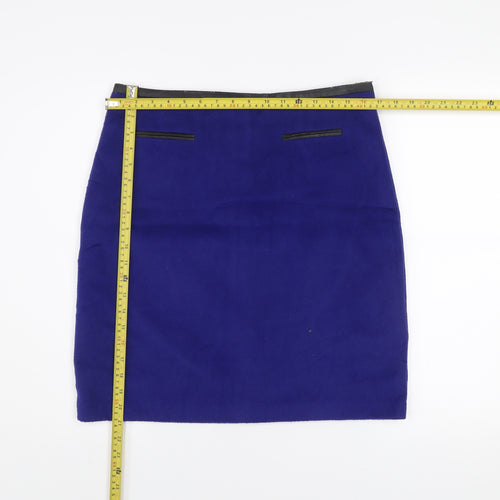 Marks and Spencer Women Blue Size 12 Pencil Skirt