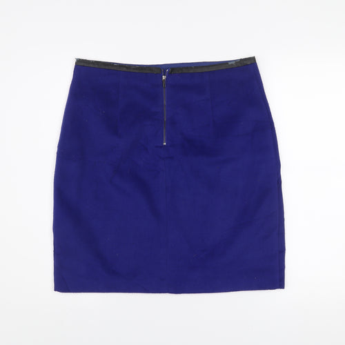 Marks and Spencer Women Blue Size 12 Pencil Skirt