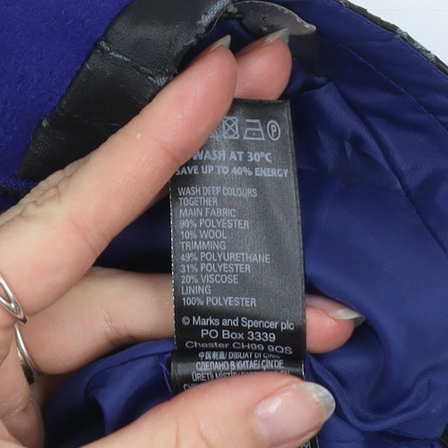 Marks and Spencer Women Blue Size 12 Pencil Skirt