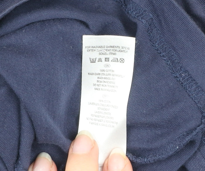 Goodsouls Men's Blue Cotton Polo Shirt Size XL Short Sleeve