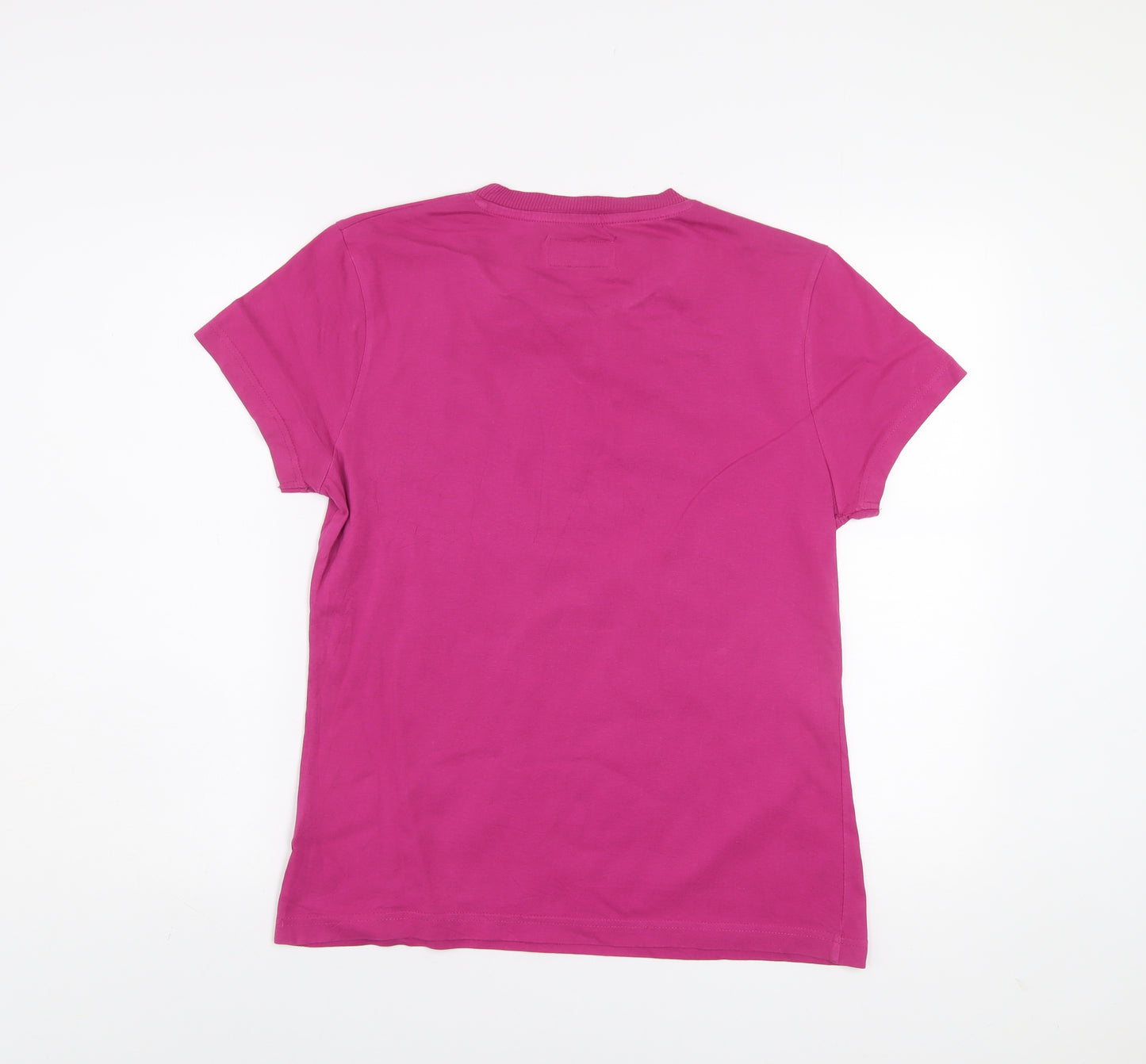 Champion Womens Pink Crew Neck Cotton T-Shirt Size 10
