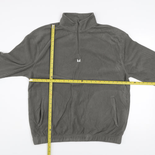 MP Men’s Grey Fleece 1/4 Zip Pullover Sweatshirt Size M
