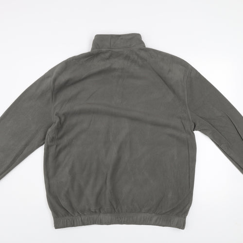 MP Men’s Grey Fleece 1/4 Zip Pullover Sweatshirt Size M