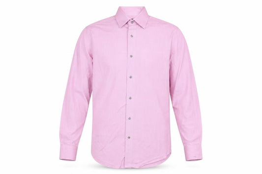 Next Signature Men's Pink Tailored Fit Cotton Dress Shirt 15in 38cm
