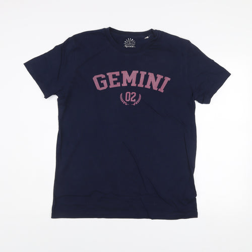 Stanley/Stella Men’s Navy Gemini Graphic Organic Cotton T-Shirt M