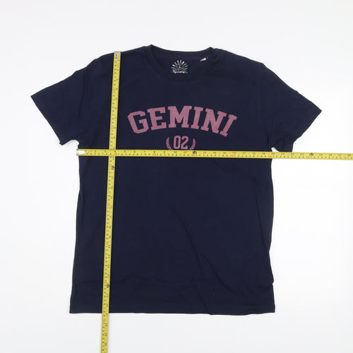 Stanley/Stella Men’s Navy Gemini Graphic Organic Cotton T-Shirt M