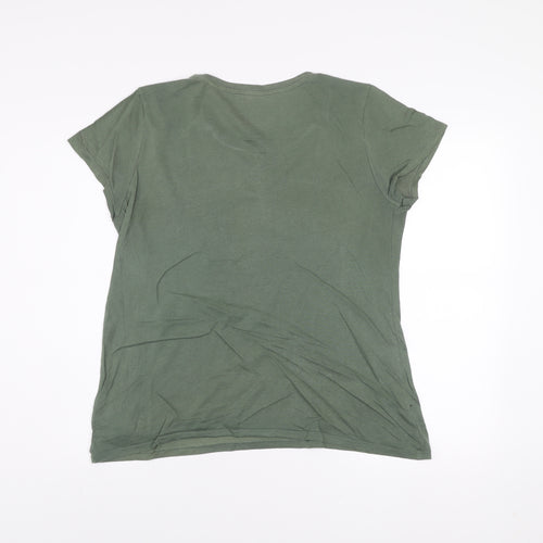 GAP Women’s Green Basic Crew Neck Short Sleeve T-Shirt Size L
