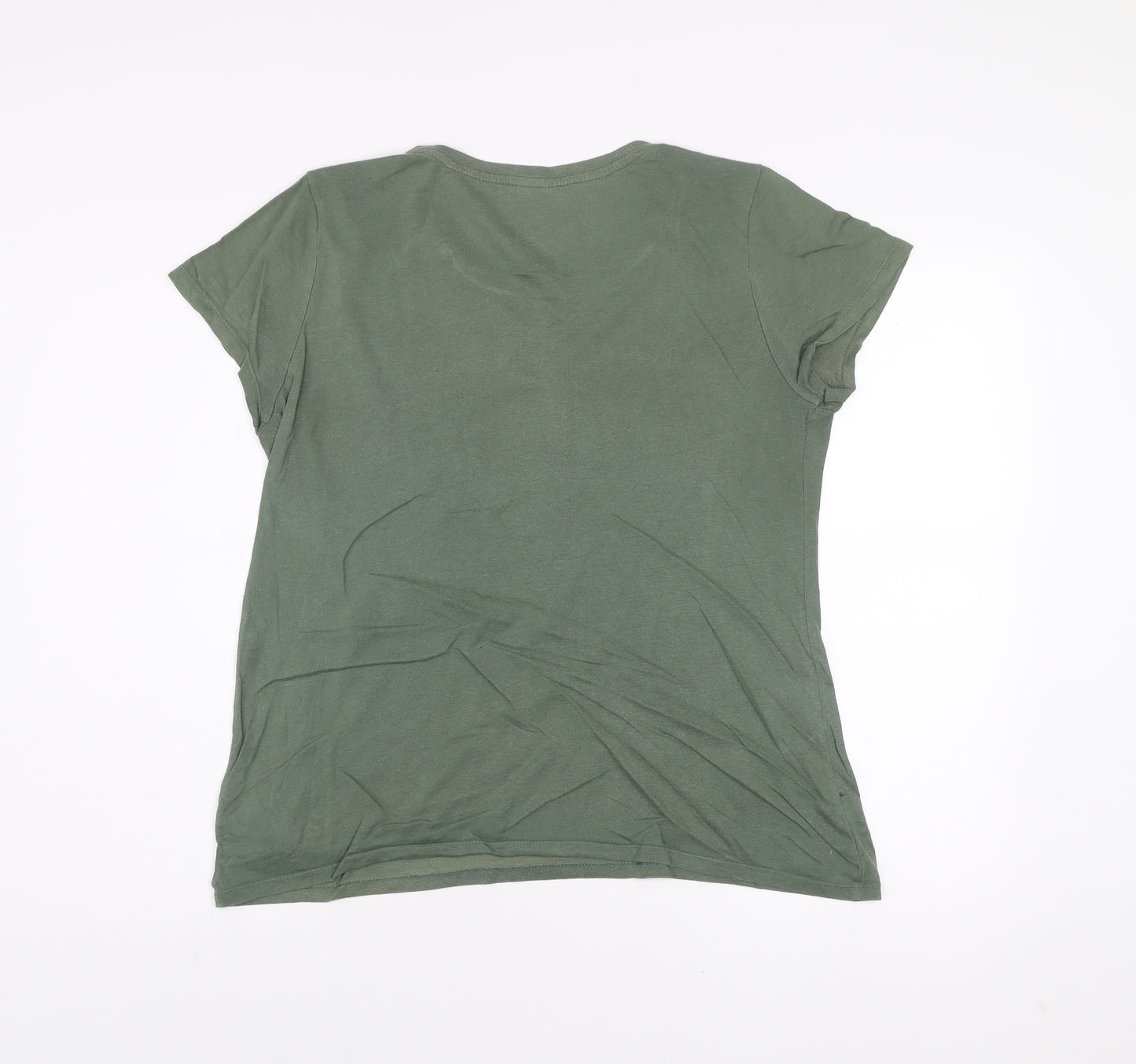 GAP Women’s Green Basic Crew Neck Short Sleeve T-Shirt Size L