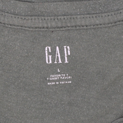 GAP Women’s Green Basic Crew Neck Short Sleeve T-Shirt Size L