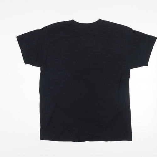 New Look Men's Black Medium Graphic Print T-Shirt - Distorted Reality Style