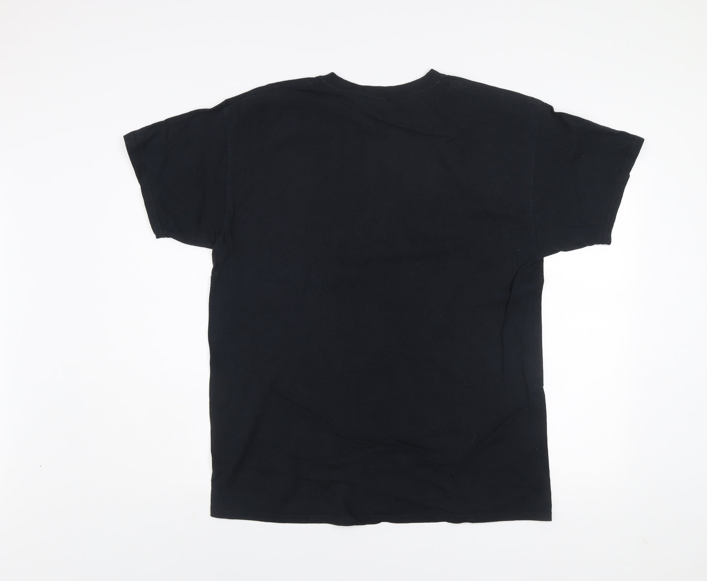New Look Men's Black Medium Graphic Print T-Shirt - Distorted Reality Style