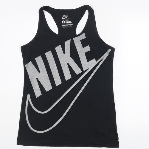 Nike Womens Black Slim Fit Racerback Tank Top L