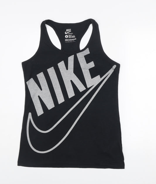 Nike Womens Black Slim Fit Racerback Tank Top L