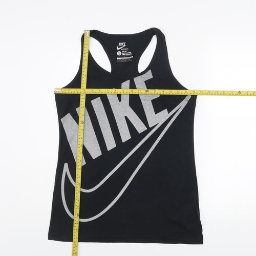 Nike Womens Black Slim Fit Racerback Tank Top L