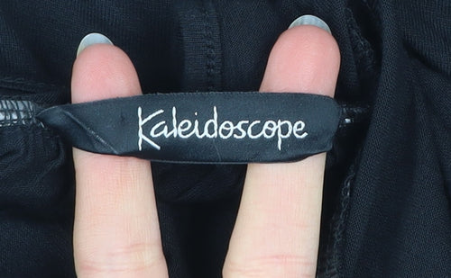 Kaleidoscope Women Black Lace Shift Dress Size 16 Sleeveless V-Neck