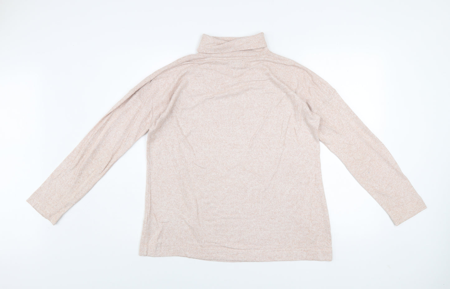 FatFace Women's Beige Roll Neck Long Sleeve Knit Jumper Size S