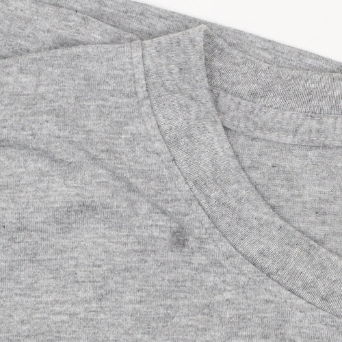Lacoste Men's Grey Graphic Print Crew Neck Short Sleeve T-Shirt Size S