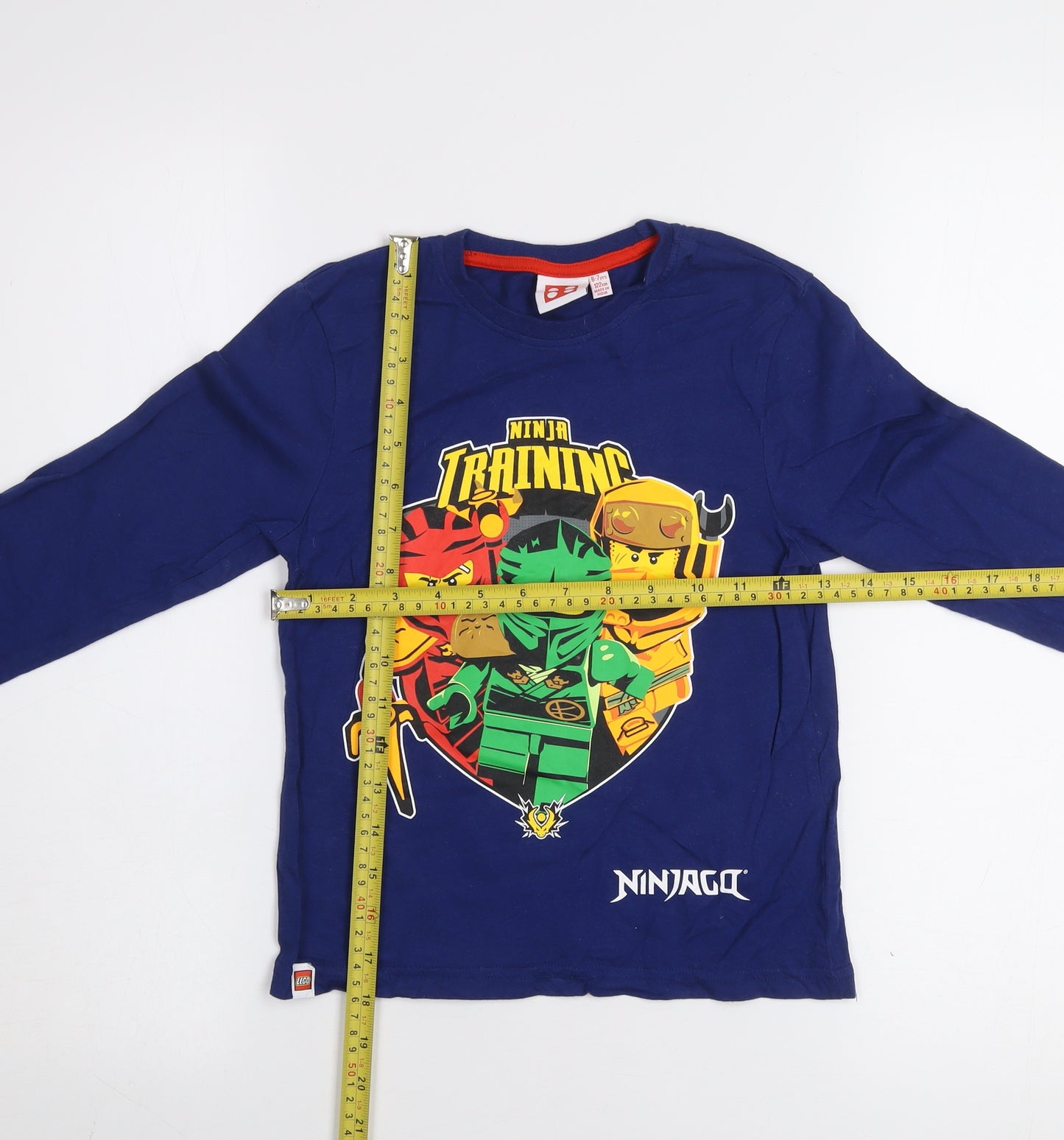 LEGO Ninjago Boys Blue Long Sleeve T-Shirt 6-7 Years Graphic Top