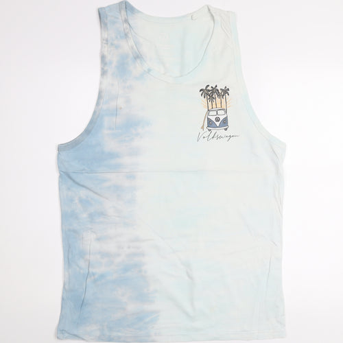 Next Men’s Blue Tie-Dye Volkswagen Sleeveless Top M