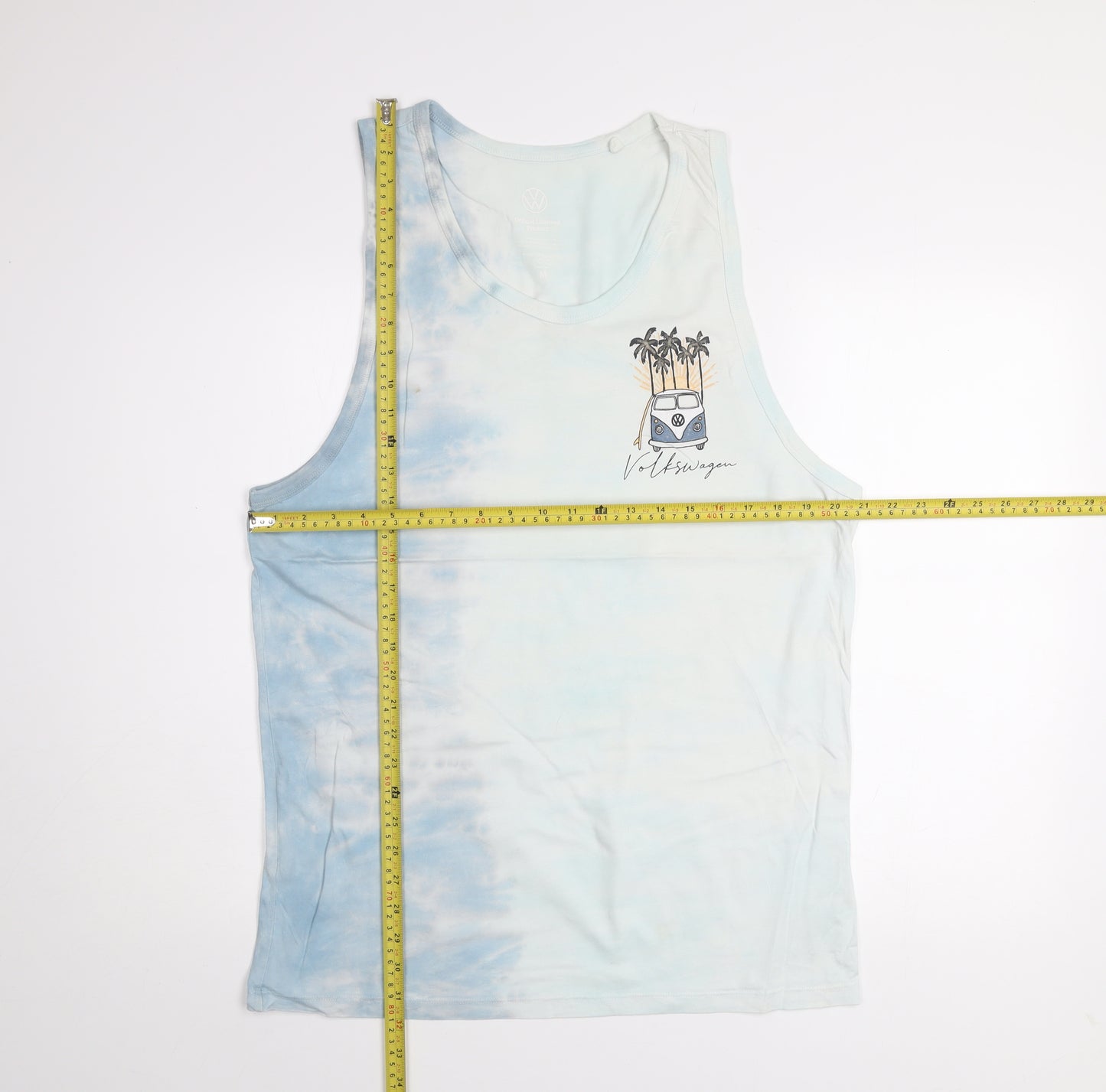 Next Men’s Blue Tie-Dye Volkswagen Sleeveless Top M