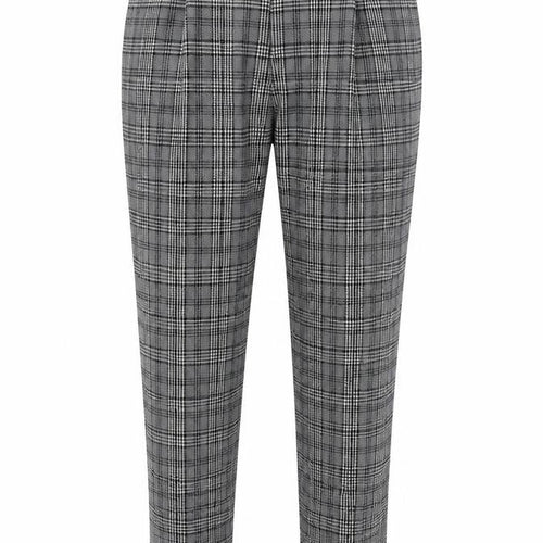 ZARA Men's Grey Check Pleated Trousers Size 31 Regular Fit Tweed Style