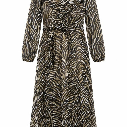 Very Women’s Long Animal Print Wrap Dress Size 14