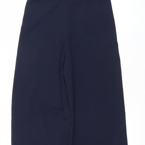 Quiz Womens Navy Size 12 One Shoulder Ruffle Belted Jumpsuit