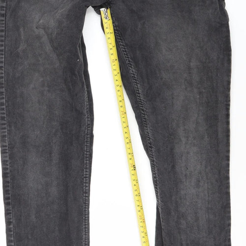 Cortigiani Men's Black Slim Fit Jeans Size 32 Straight Leg Denim