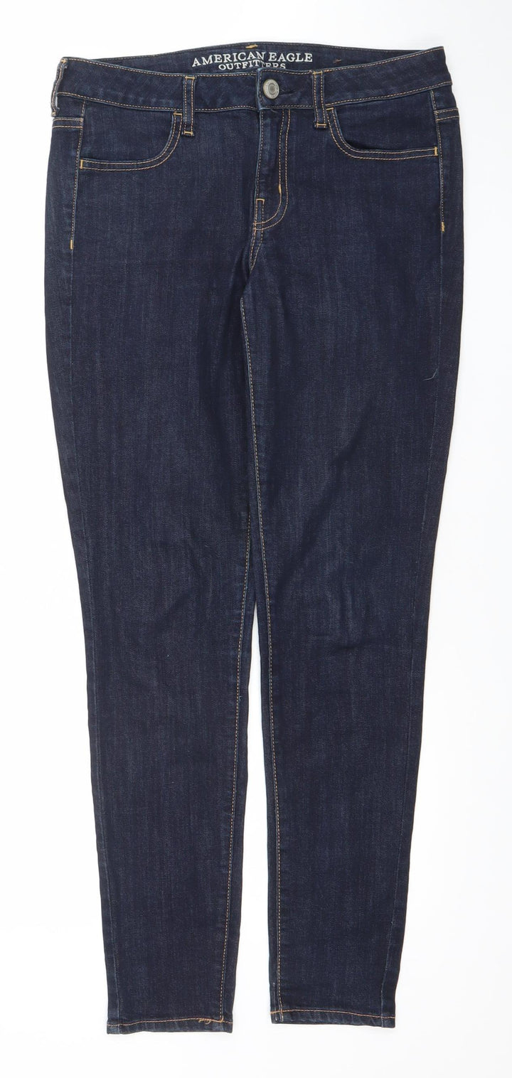 American Eagle Outfitters Women's Blue Size 8 Skinny Stretch Jeans