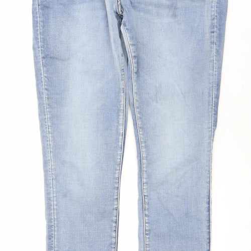 Texil3 Women's Blue Light Wash Stretch Straight Jeans Size M (UK 12)
