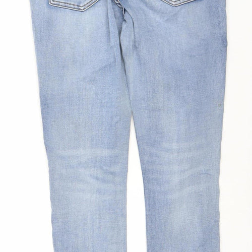 Texil3 Women's Blue Light Wash Stretch Straight Jeans Size M (UK 12)