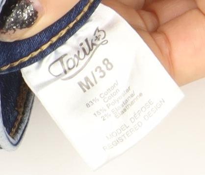 Texil3 Women's Blue Light Wash Stretch Straight Jeans Size M (UK 12)