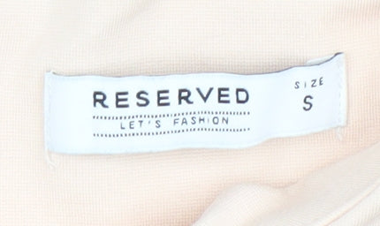 Reserved Women’s Beige Bodycon Dress Size S Knee Length